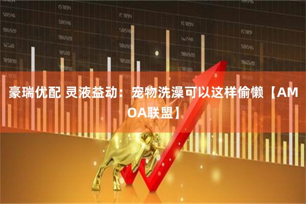 豪瑞优配 灵液益动：宠物洗澡可以这样偷懒【AMOA联盟】