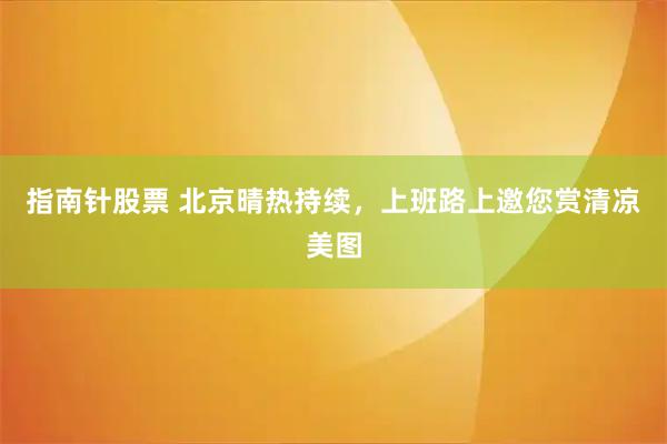 指南针股票 北京晴热持续，上班路上邀您赏清凉美图